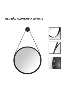 ESPELHO DECORATIVO COM MOLDURA 54X54X3,5CM  UN.