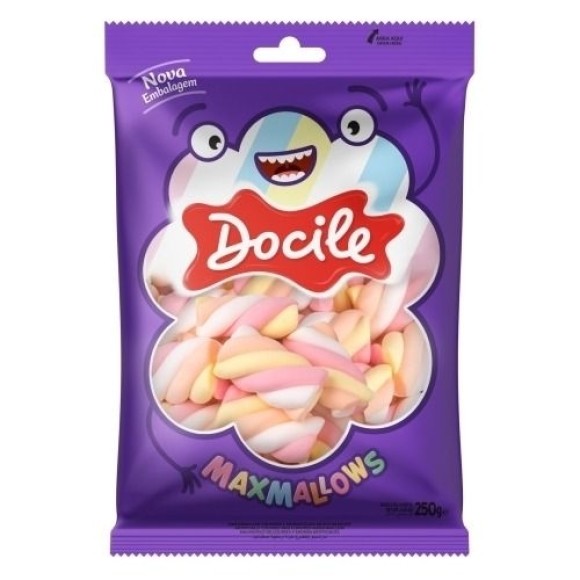 MARSHMALLOW TWIST COLOR 2 MORANGO 250G UN. DOCILE