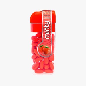 PASTILHA MINI MINTY 14G SABOR MORANGO UN.