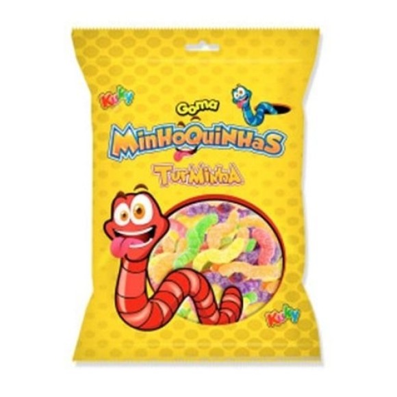 BALA DE GOMA MINHOQUINHAS TURMINHA 150G UN. KUKY