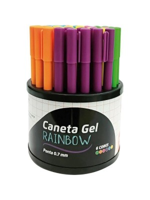 CANETA GEL RAINBOW 0.7 COLORIDA UN