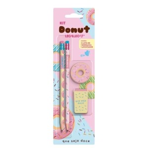 LAPIS HB DONUT SUBCX C/24 BLISTERES KIT C/2 LAPIS/APONTADOR/BORRACHA UND.
