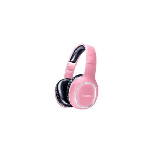 FONE DE OUVIDO SEM FIO MOOD PRETO E ROSA STEREO BLUETOOTH DRIVER 40MM LETRON UN.