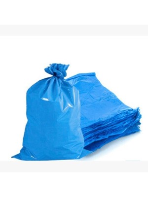 Rolo Saco de Lixo Plastico Cor Azul Capacidade 50 Litros com 30 unidades