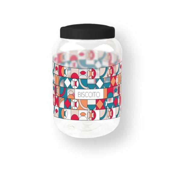 POTE VITRAL BISCOITO 2,2L UN.