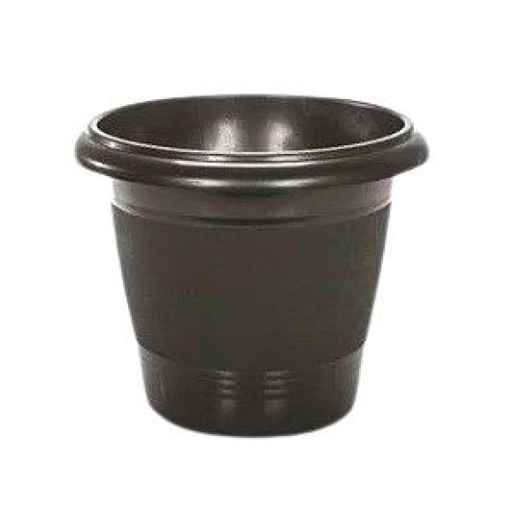 VASO REDONDO PRETO 7,5LTS DE PLAST. UN