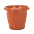 VASO REDONDO MARROM 3,8LTS DE PLAST. UN.