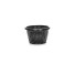 VASO REDONDO CANELADO PRETO 1200ML