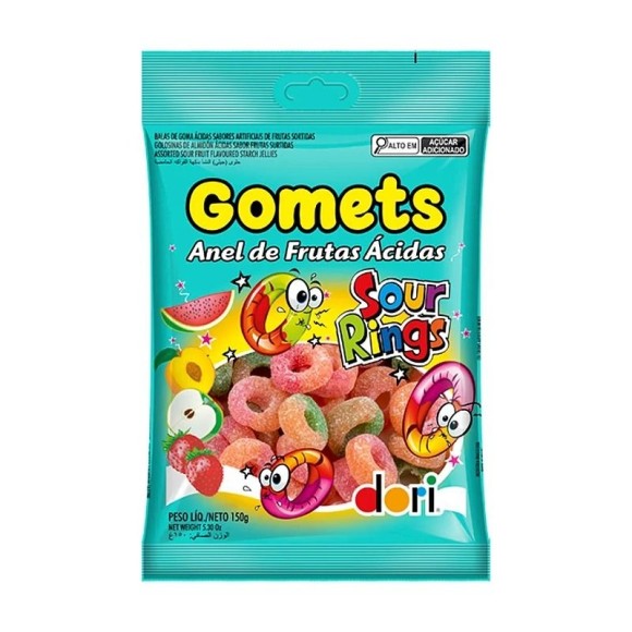 GOMETS GOMA ANEL ACIDO 150G UN.