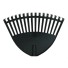 VASSOURA PLASTICA PARA JARDIM N16 PRETO 36,5X27,5CM UN.