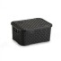 CESTO ECO ORGANIZADOR RATTAN PP C/ TAMPA 2L 15X10X21CM
