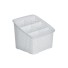 ORGANIZADOR RATTAN C/6 DIVISORIAS BRANCO 19X17,8X16CM UN.