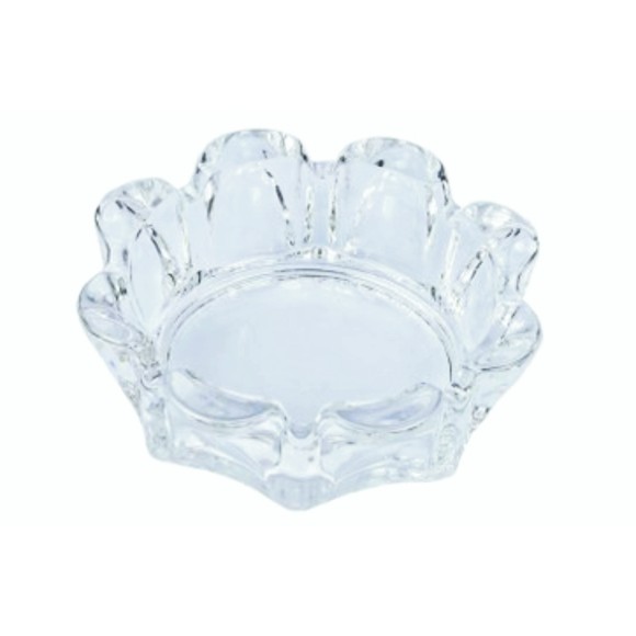 CINZEIRO DE VIDRO FLOWER 100ML 11CM UN.