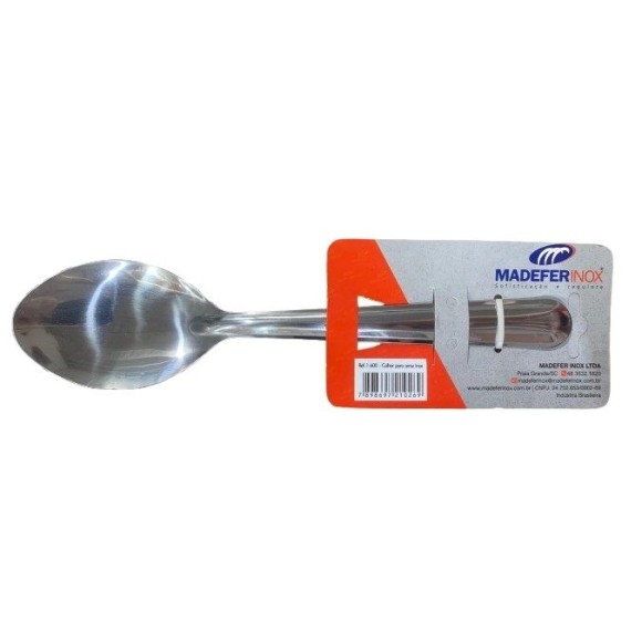COLHER ARROZ INOX 27CM UN.
