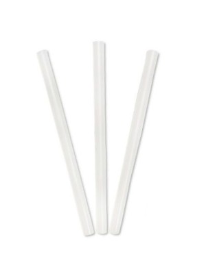 Cola Bastão Grossa Econômica 11,2x30cm Kit com 3 Unidades – Bastão de Cola Quente Transparente para Pistola Grossa Ideal para Artesanato e Decoração