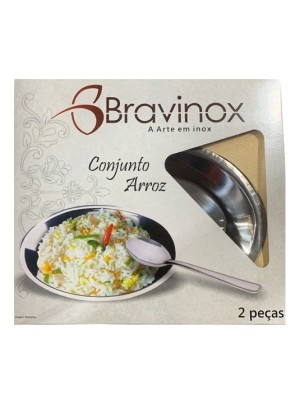 CONJ. ARROZ C/2 PCS INOX