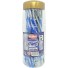 CANETA ESFEROGRAFICA POTE C/24PCS TWIST 1.0MM UN.