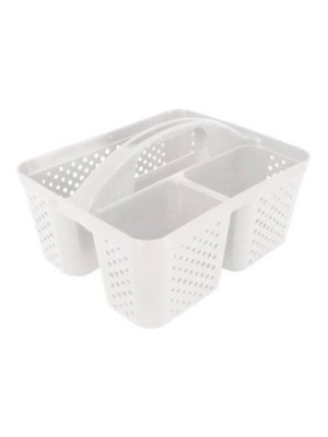 CESTO TRANSPORTA TUDO BRANCO 31,3X26,3X18,2CM UN.