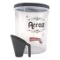 POTE C/ROSCA ALTO PRETO C/COPO MEDIDOR 5,8L UN.