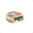 POTE 2 DIVISOES C/TRAVAS LATERAIS 600ML PRETO UN.