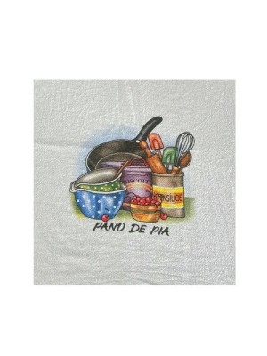 Pano de Limpeza Lavado Estampado 40x40cm Absorvente Reutilizável para Uso Doméstico