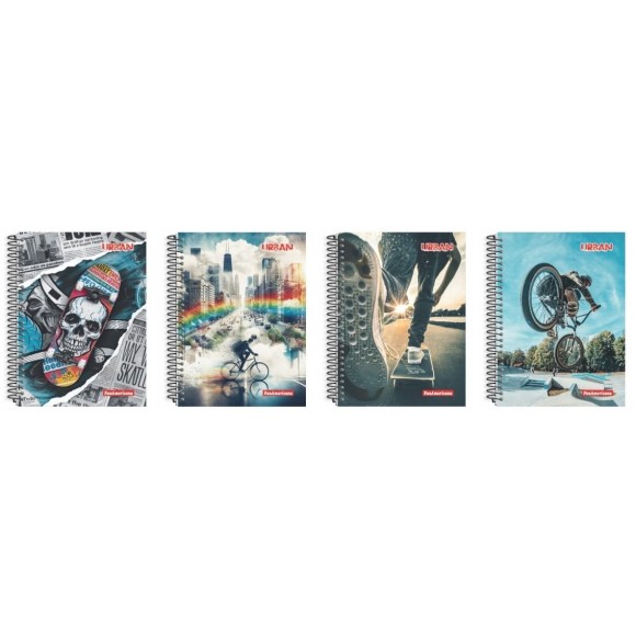 CADERNO UNIVERSITARIO 160FLS CD URBAN 10X1