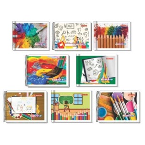 CADERNO DESENHO 40FLS ¼ ESPIRAL