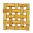 DESCANSO DE PANELA DE BAMBU QUADRADO 13CMX13CM UN.