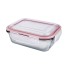 POTE HERMETICO DE VIDRO RETANGULAR 370ML 15,3X11,2X5,8CM UN.