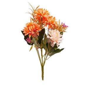FLOR DÁLIA MINI COM 6 FLORES 32CM UN. CIA FLOR