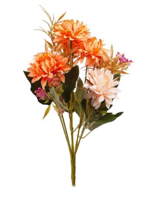 FLOR DÁLIA MINI COM 6 FLORES 32CM UN. CIA FLOR