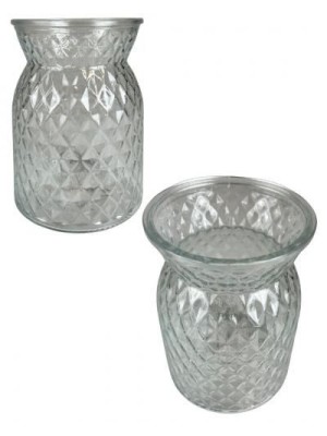 VASO DE VIDRO 15,5X11CM UN.