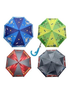 Guarda Chuva Sol Sombrinha Infantil Automático Desenhos Apito