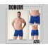 CUECA BOXER ADULTO AZUL G UN.