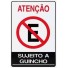 PLACA SUJEITO A GUINCHO PROIBIDO ESTACIONAR 20X30CM UN.