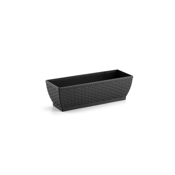 JARDINEIRA RATTAN PEQ. PRETA UN