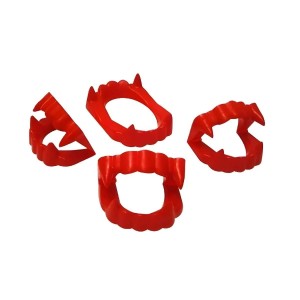 DENTADURA VERMELHA C/4PCS UN.