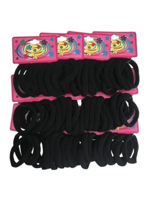 ELASTICO PARA CABELO PRETO PACOTE C/12PCS