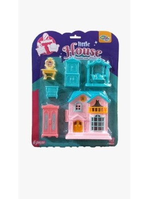 CASINHA COM MOVEIS MY NEW HOME C/6PCS UN.