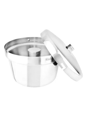 Forma de Pudim N.º 20 2,60 L Alubril em Alumínio Polido com Furo Central para Bolo e Sobremesas