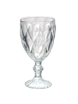 TACA DE VIDRO TRANSP BALI 340ML UN.