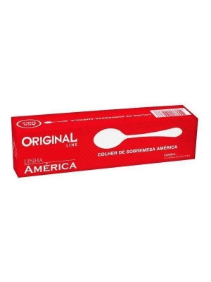 COLHER DE SOBREMESA KIT C/12PCS AMERICA UN.
