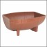 FLOREIRA PRETA MEIO BARRIL 33X24CM UN. BUTECO E DECOR