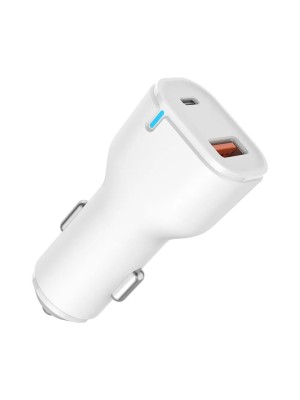 CARREGADOR VEICULAR ULTRA CHARGE TIPO C BRANCO UN.