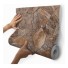 PAPEL DECORATICO AUTO ADESIVO 2MX45CMX14MM PEDRAS MARROM UN.
