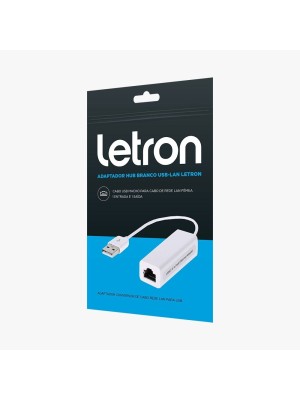 ADAPTADOR HUB BRANCO USB-LAN UN.