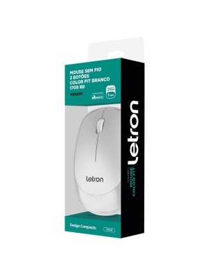 MOUSE SEM FIO 3 BOTOES 1000DPI COLOR FIT BRANCO 1709 R8 UN.