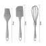 UTENSILIOS KIT C/3PCS CONFEITEIRO DE SILICONE CINZA UN.