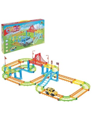 PISTA MINI CIDADE PONTE ESTRADA 64X31CM UN.