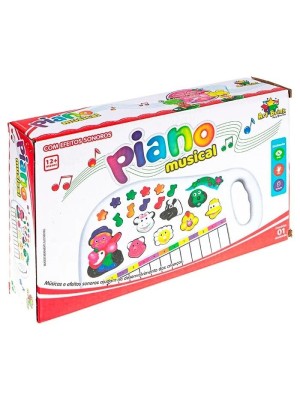 PIANO FAZENDINHA C/LUZ E SOM 28X17X5CM UN.